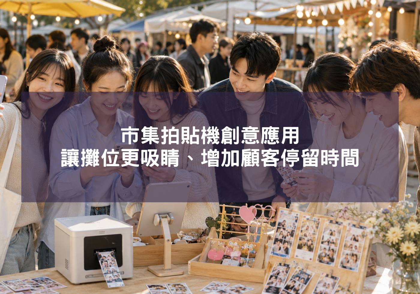 市集拍貼機創意應用，讓攤位更吸睛、增加顧客停留時間