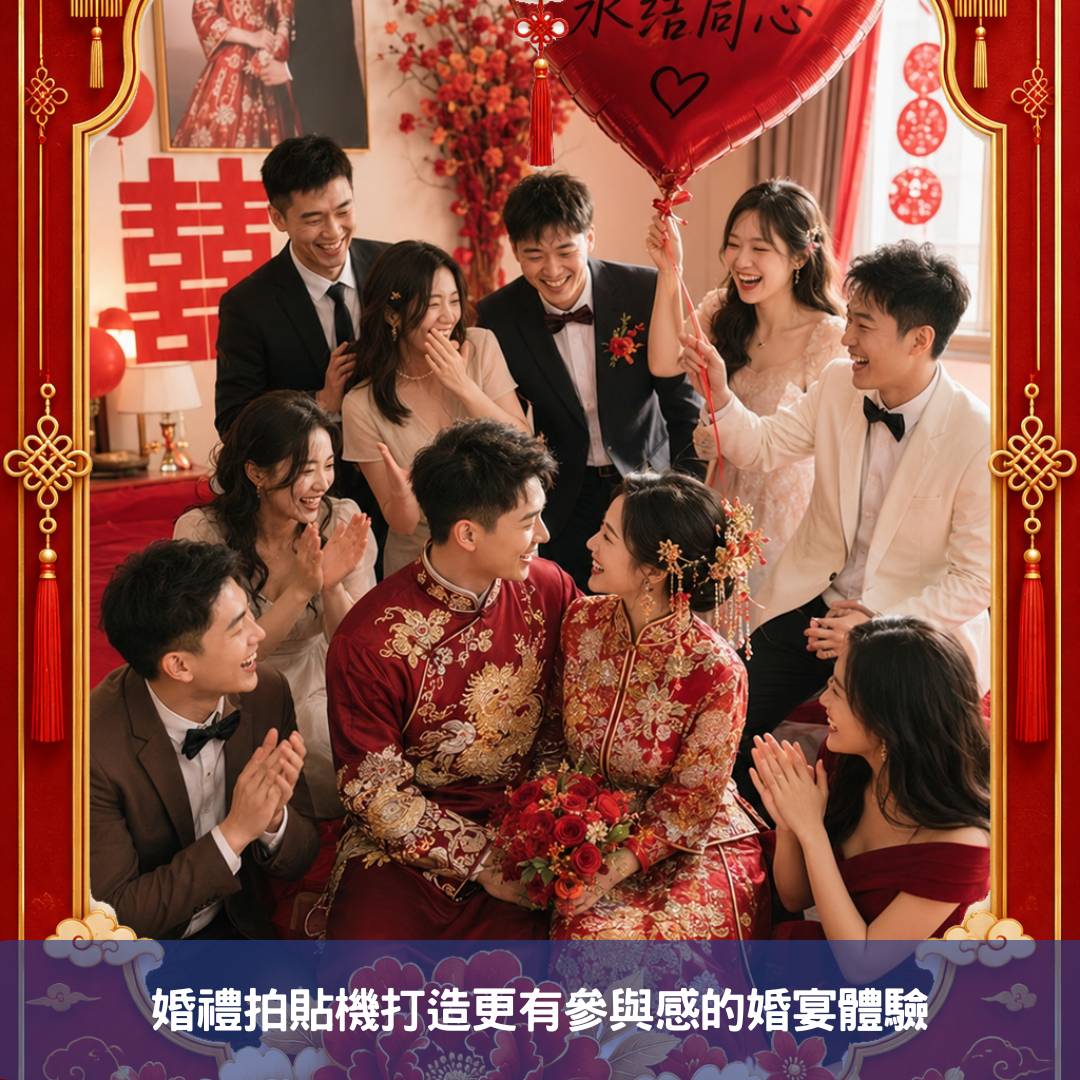婚禮拍貼機打造更有參與感的婚宴體驗