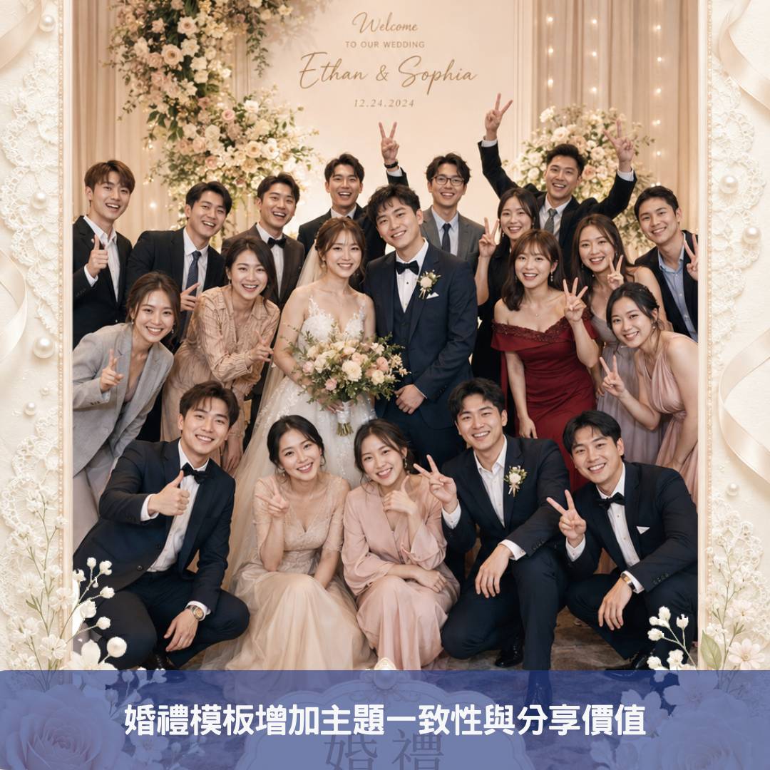 婚禮模板增加主題一致性與分享價值