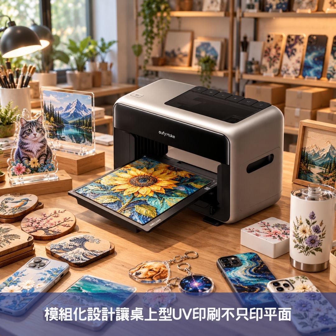 模組化設計讓桌上型UV印刷不只印平面