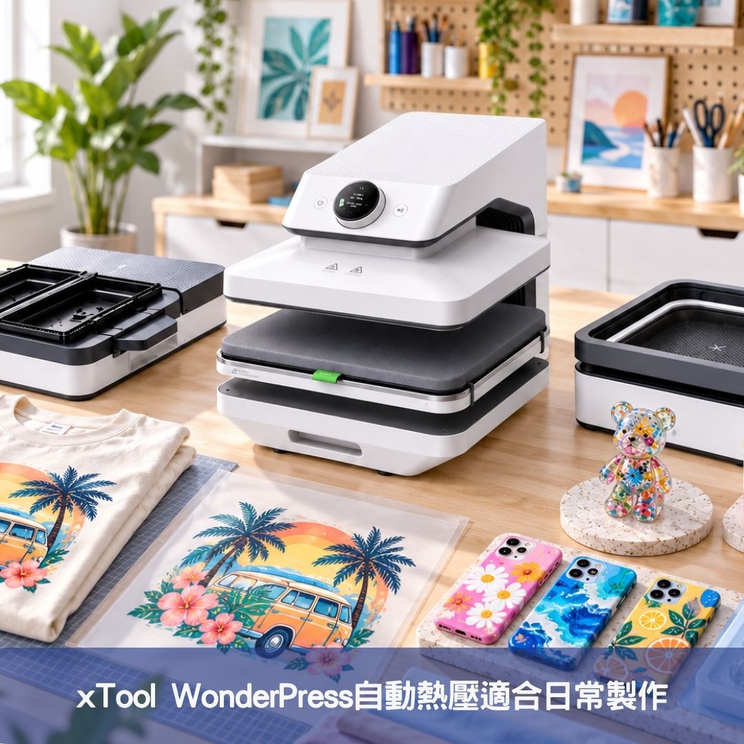 xTool WonderPress自動熱壓適合日常製作