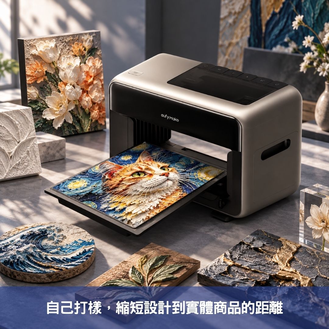 自己打樣,縮短設計到實體商品的距離
