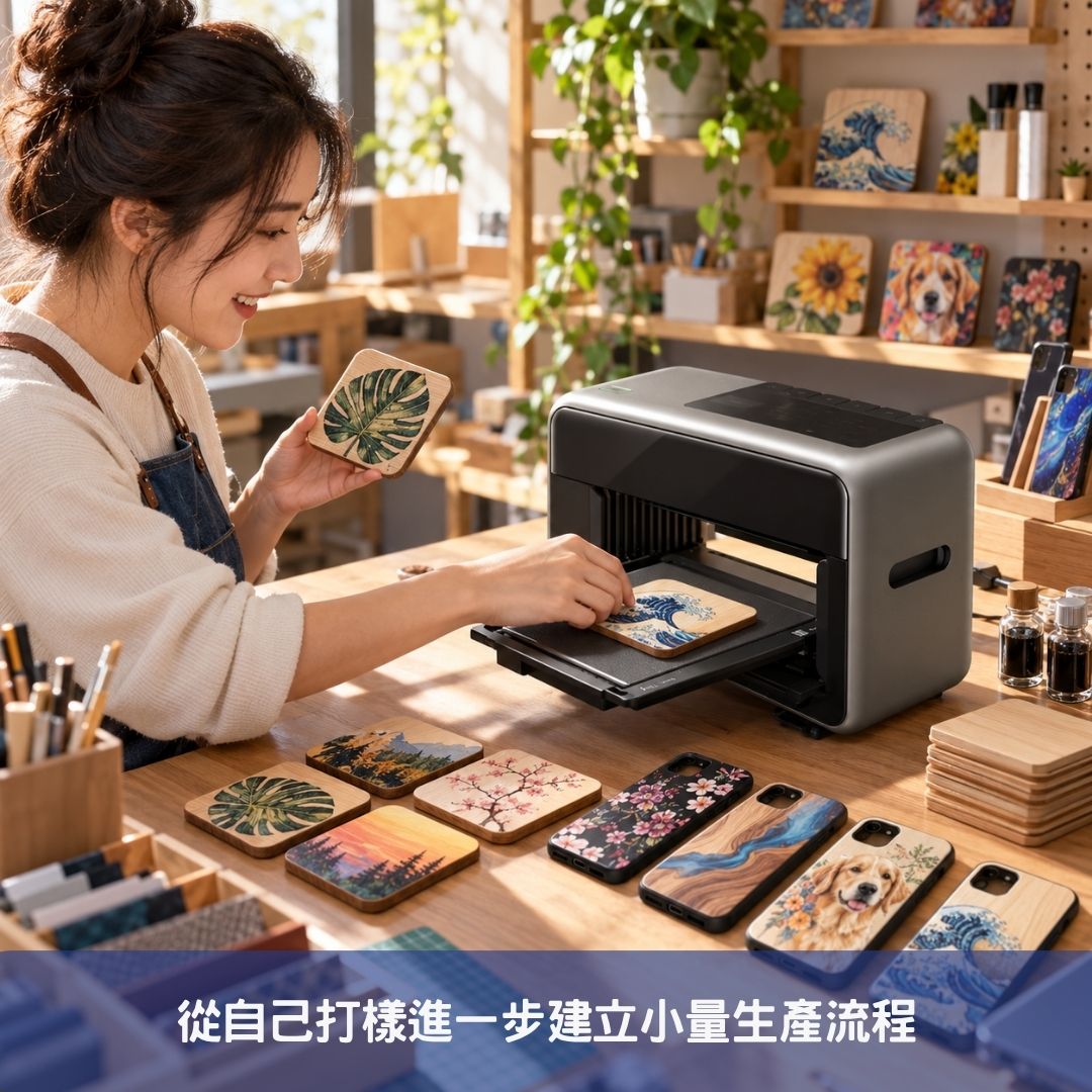 從自己打樣進一步建立小量生產流程
