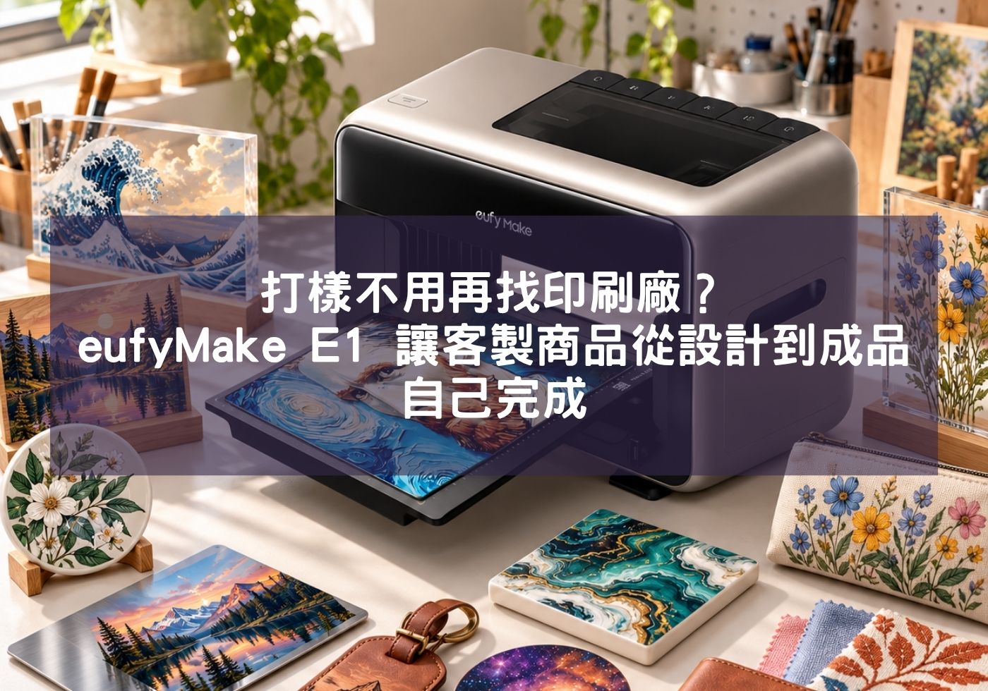 打樣不用再找印刷廠？eufyMake E1 讓客製商品從設計到成品自己完成