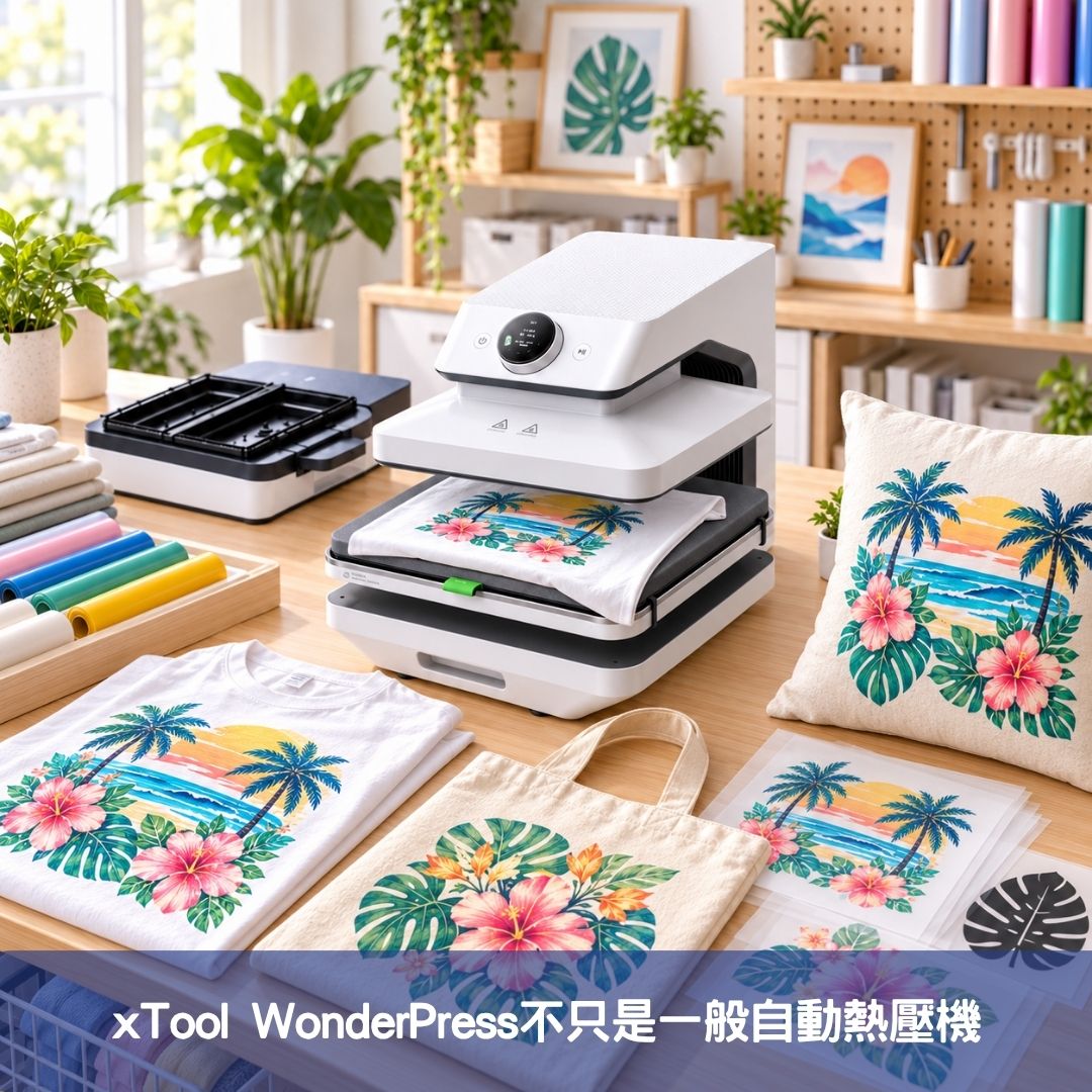 xTool WonderPress不只是一般自動熱壓機